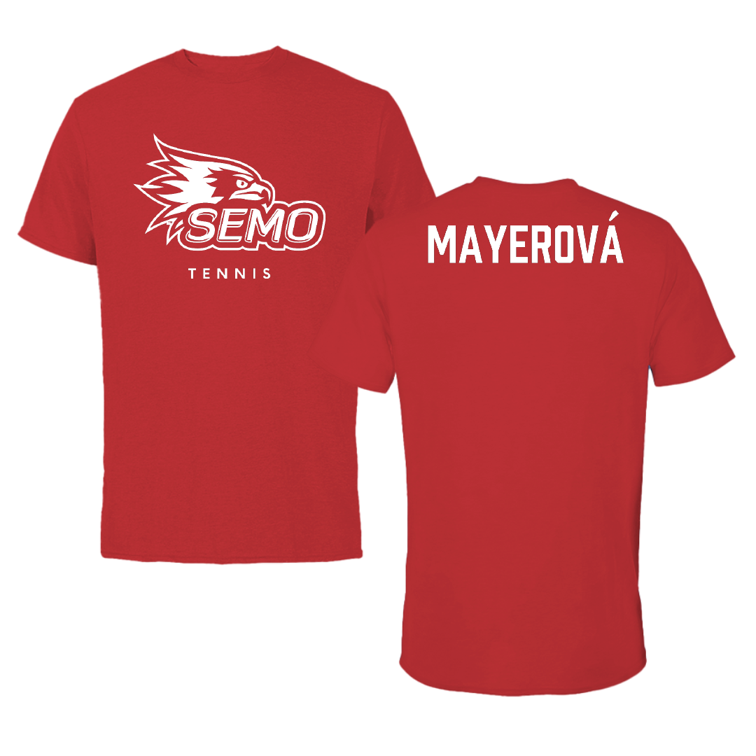 Southeast Missouri State University Tennis Red Tee - Mia Mayerová