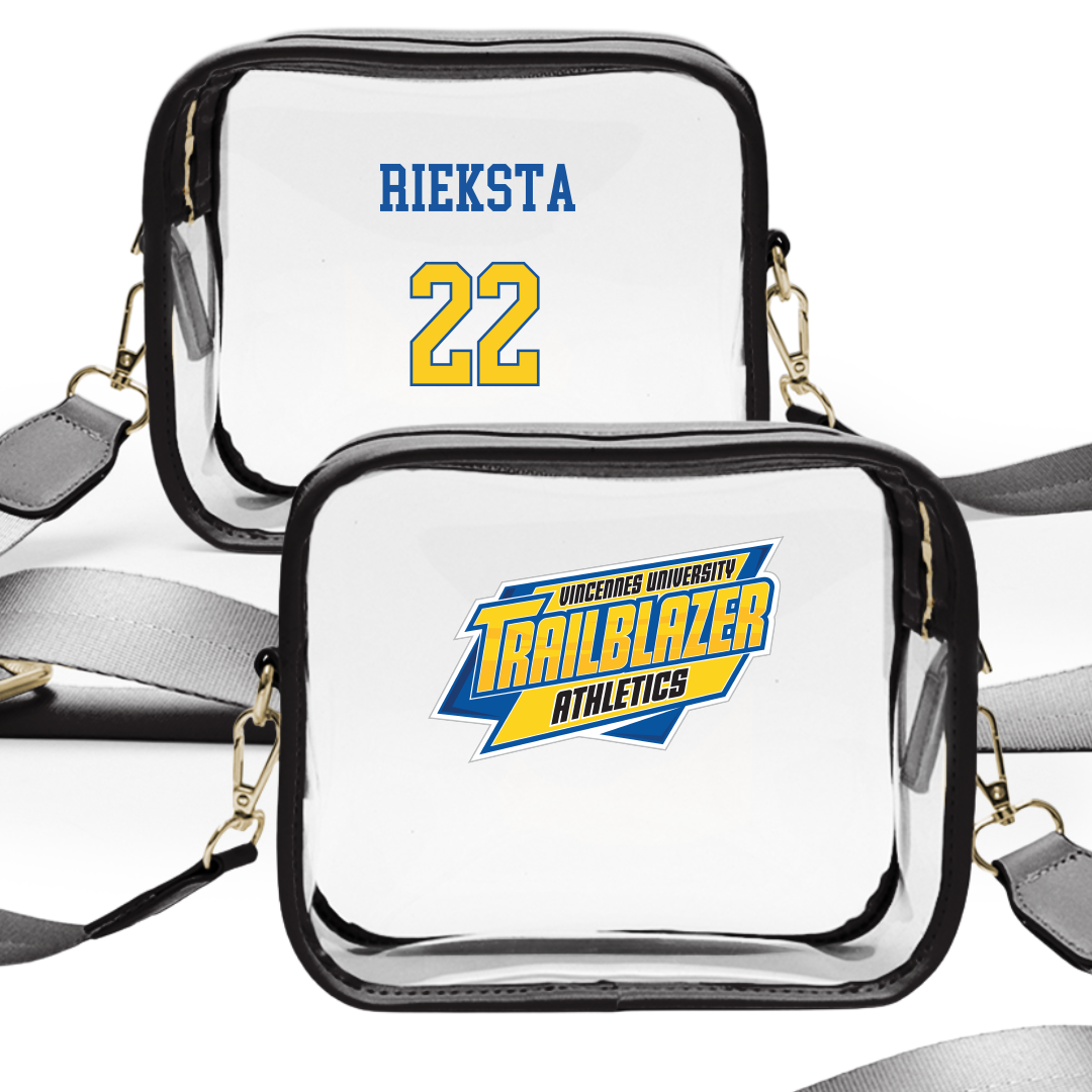 Vincennes University Basketball (W) Black Clear Stadium Bag - #22 Dženifera Rieksta