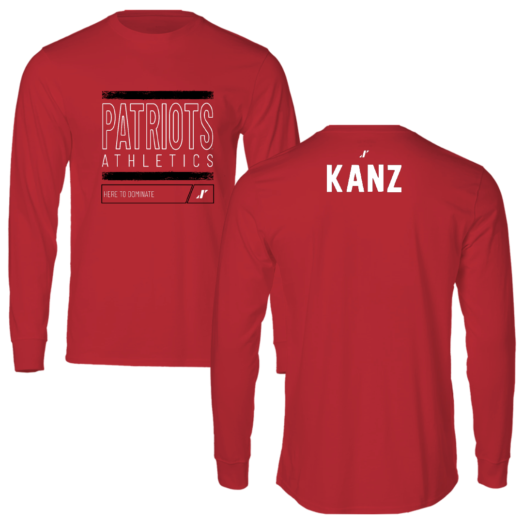 Dallas Baptist University TF and XC Red Dominate Performance Long Sleeve - Daniel Kanz