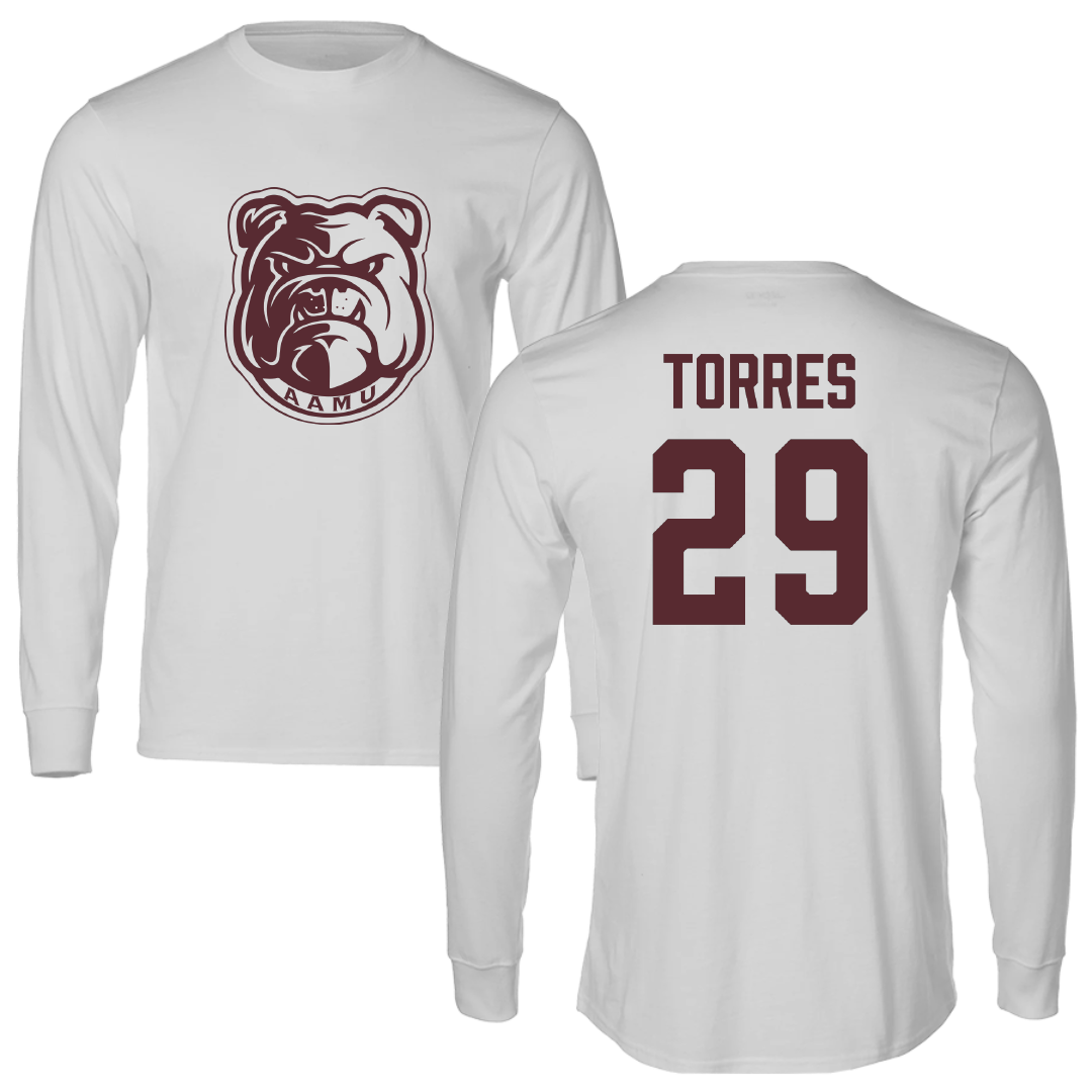 Alabama A&M University Baseball Light Gray Long Sleeve - #29 Antonio Torres