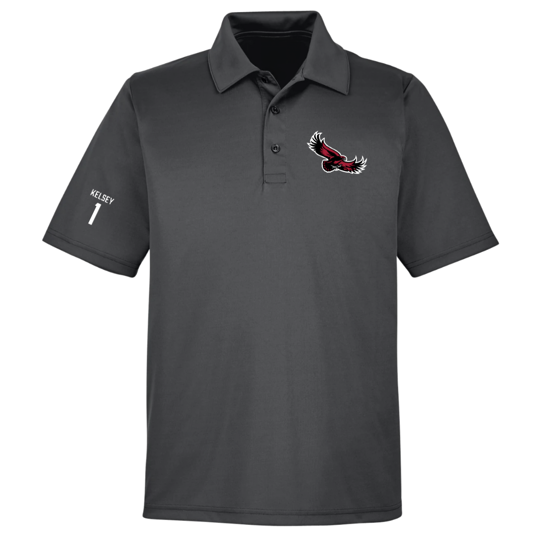 Saint Joseph's University Baseball Dark Gray Polo - #1 Alex Kelsey