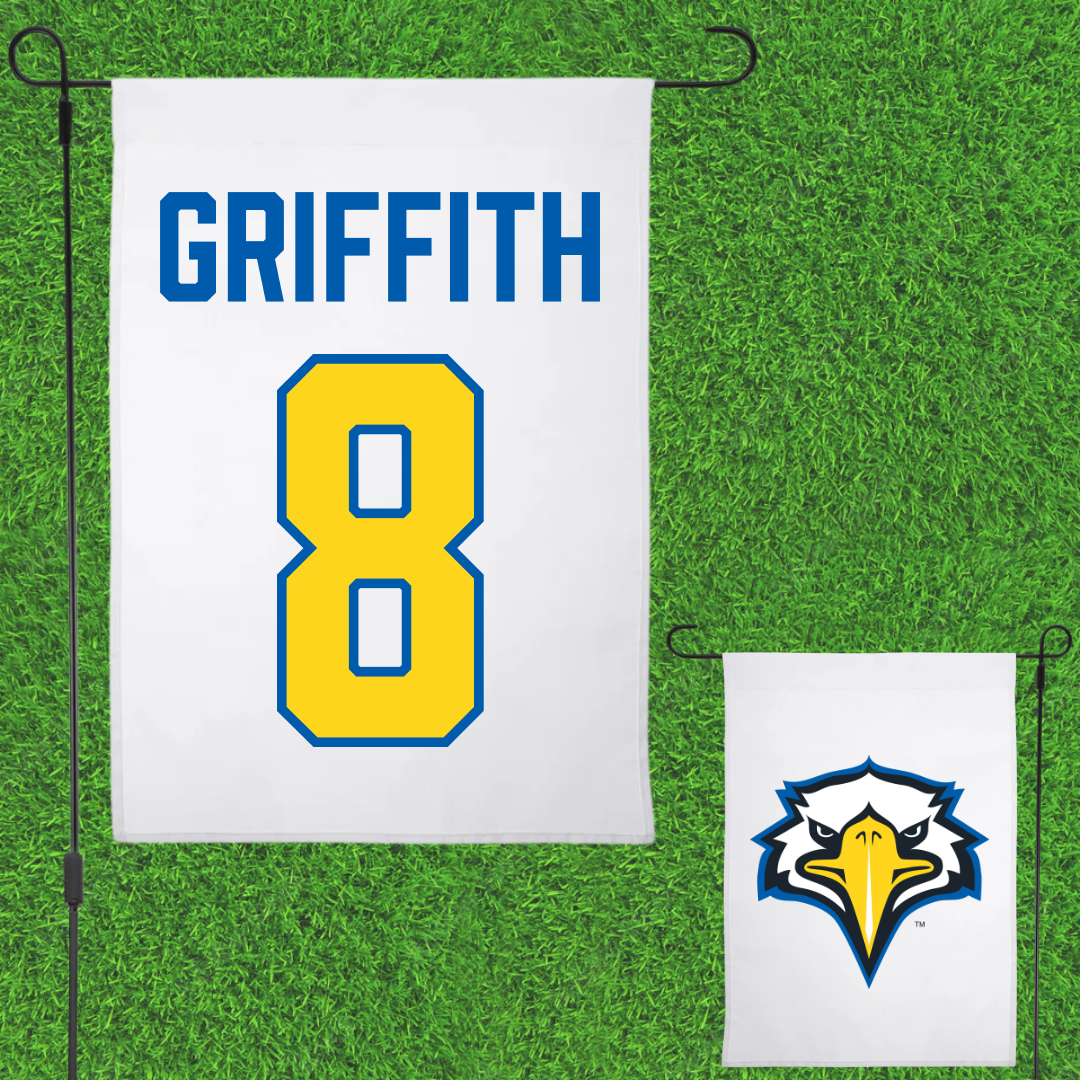 Morehead State University Baseball White Garden Flag - #8 Nick Griffith