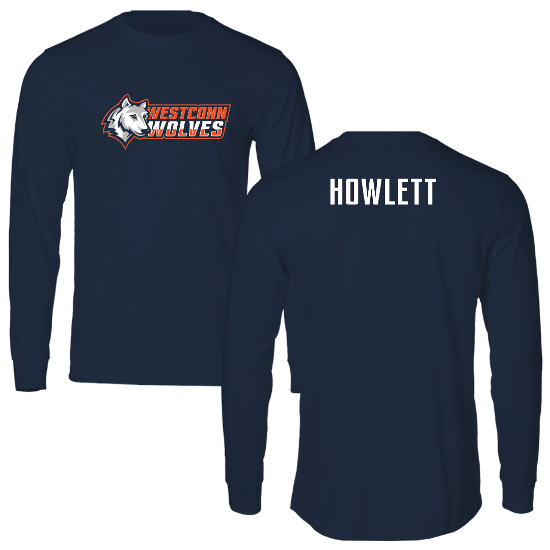 Western Connecticut State University TF and XC Navy Long Sleeve - Nick Howlett
