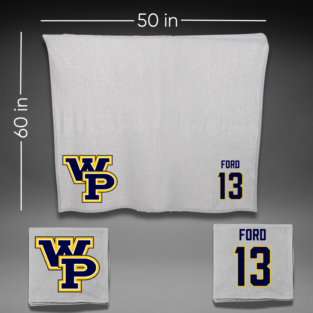 William Penn University Lacrosse (M) Gray Blanket - #13 Carter Ford