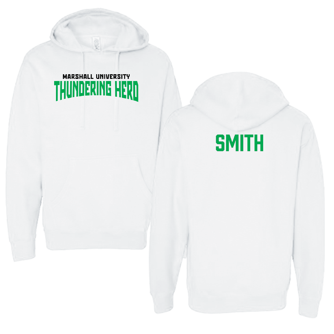 Marshall University TF and XC White Classic Hoodie - Trashaun Smith
