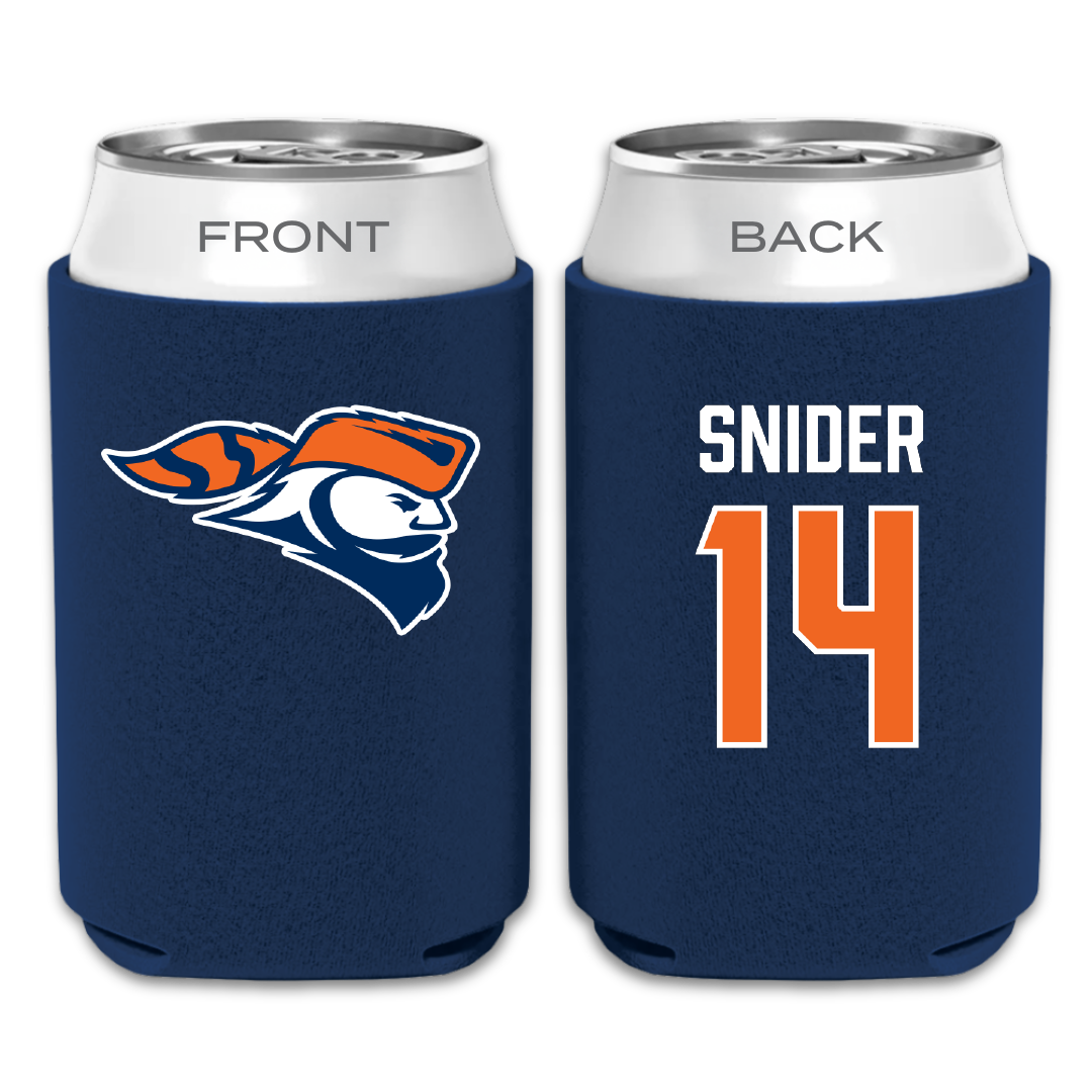 Carroll University Lacrosse (M) Navy Can Cooler - #14 Nolan Snider