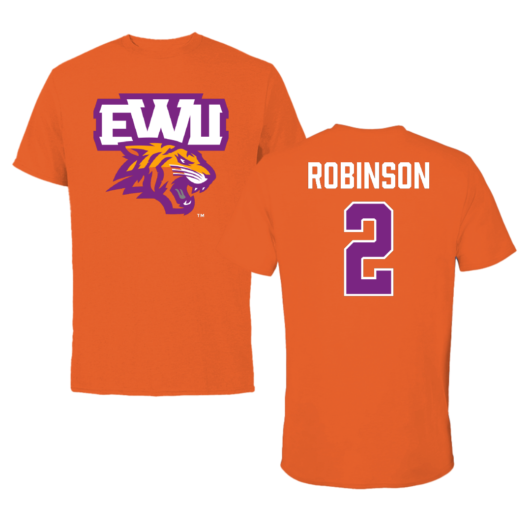 Edward Waters University Softball Orange Performance Tee - #2 Jahliyah Robinson