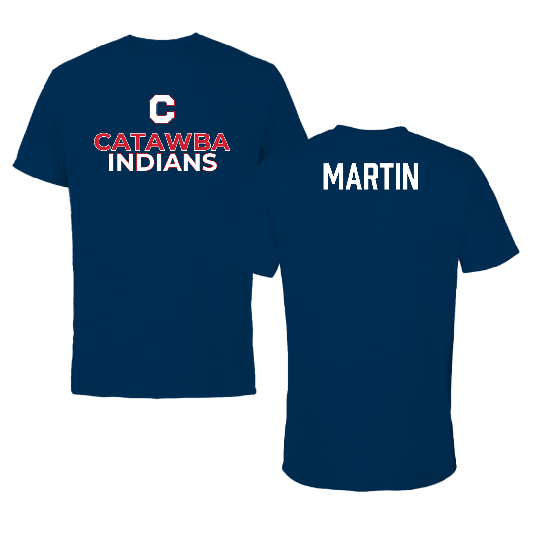 Catawba College TF and XC Navy Tee - Chris Martin