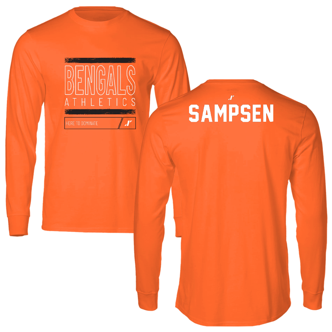 Idaho State University TF and XC Orange Dominate Performance Long Sleeve - Audrey Sampsen