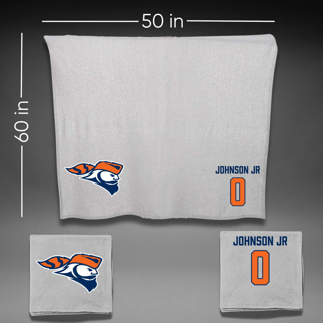 Carroll University Football Gray Blanket - #0 Marcus Johnson Jr