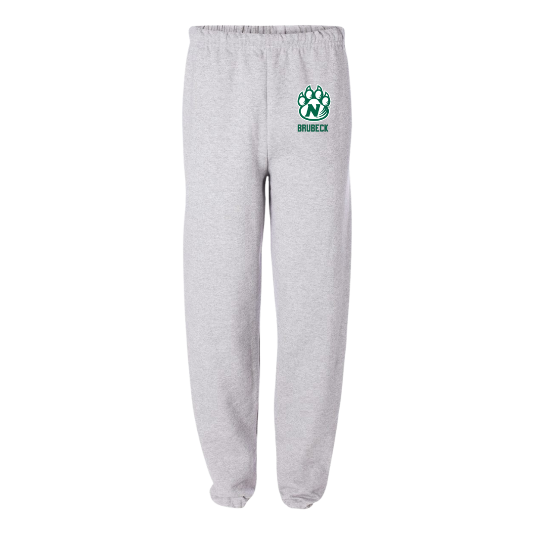 Northwest Missouri State University Baseball Light Gray Sweatpants - #16 Nick Brubeck