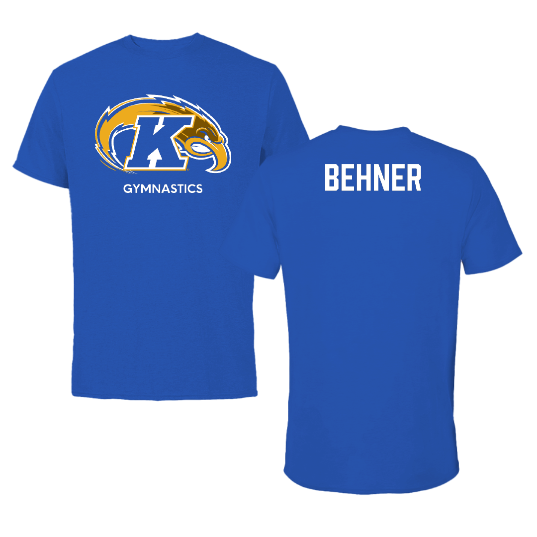 Kent State University Gymnastics (W) Blue Tee - Charlie Behner