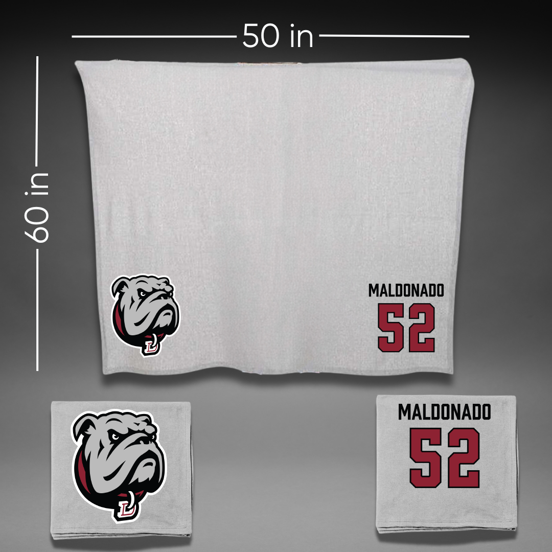Dean College Football Gray Blanket - #52 Alberto Maldonado