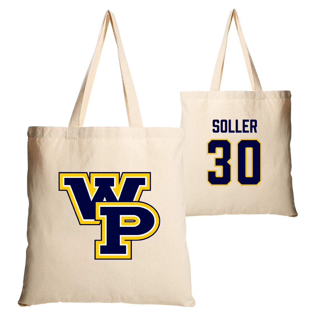 William Penn University Lacrosse (M) Tan Canvas Tote Bag - #30 Nolan Soller