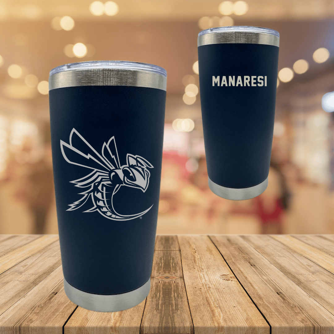 Cedarville University TF and XC Navy Stainless Steel Tumbler - Loris Manaresi