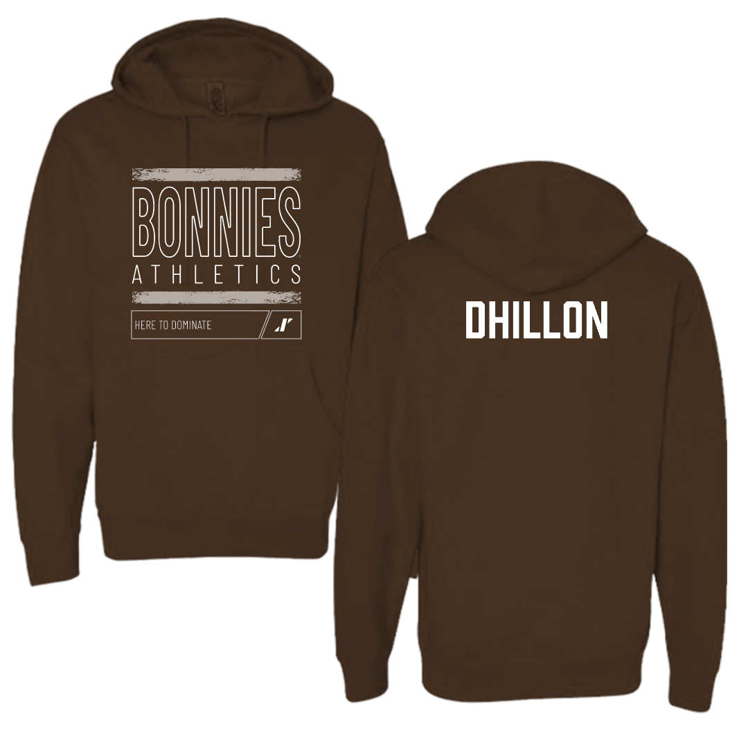 St. Bonaventure University Tennis (M) Brown Dominate Hoodie - Dilraj Dhillon