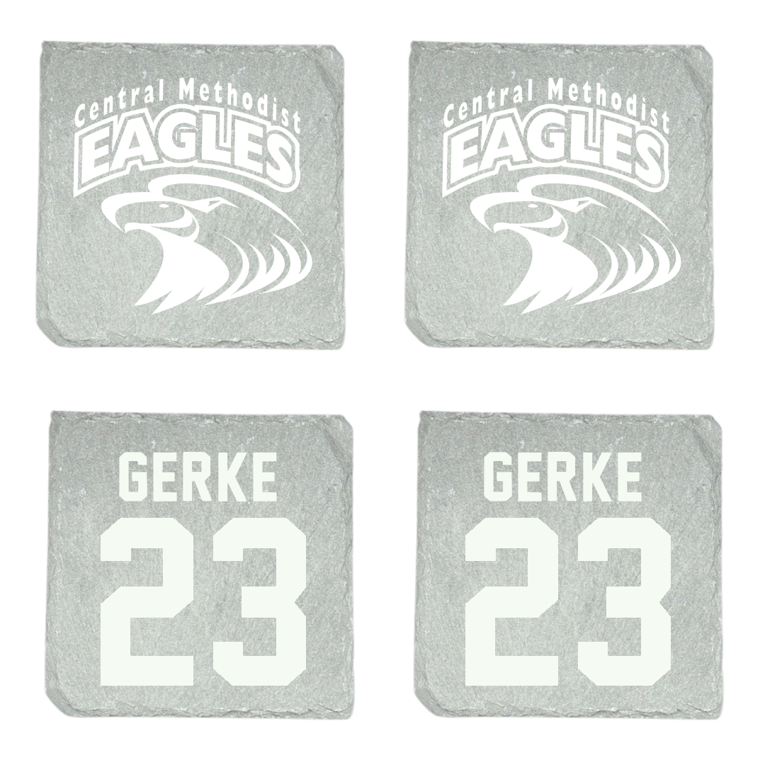 Central Methodist University Basketball Stone Coaster (4 Pack)  - #23 Asnate Gerke