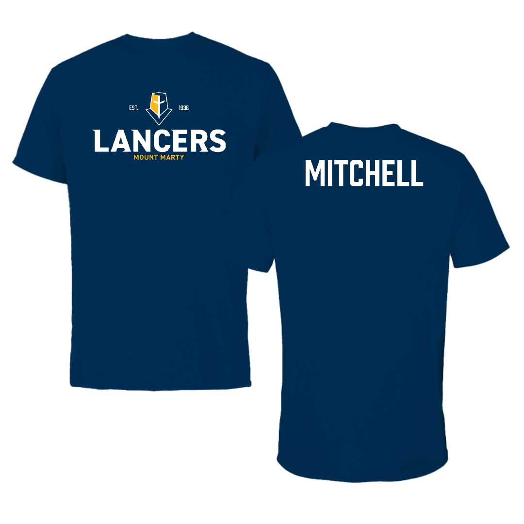 Mount Marty University TF and XC Navy General Tee - Lauren Mitchell