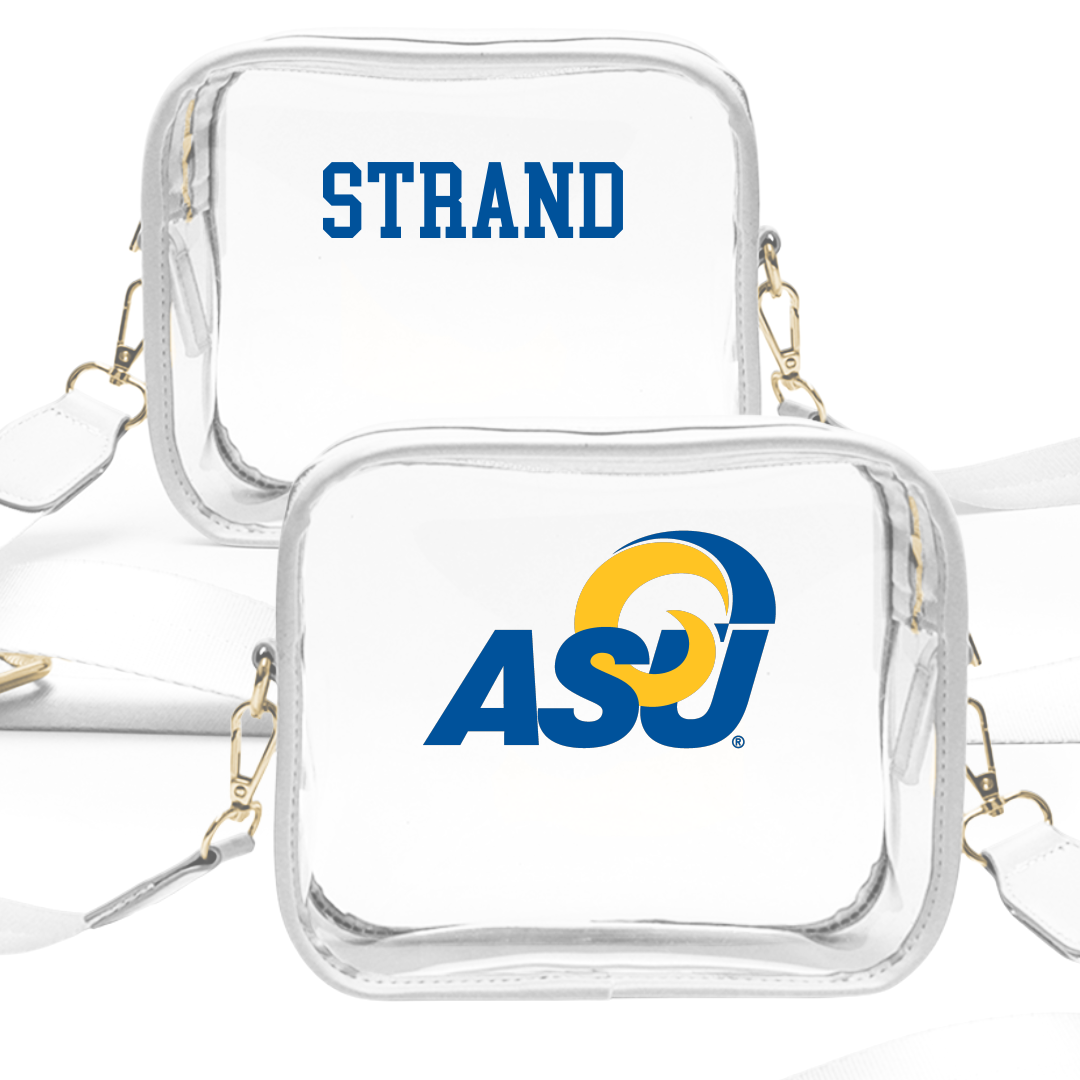 Angelo State University TF and XC White Clear Stadium Bag - Dylan Strand