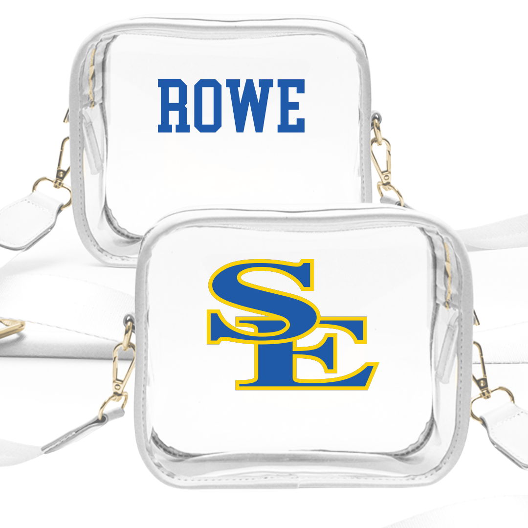 Southeastern Oklahoma State University TF and XC White Clear Stadium Bag - Madison Rowe