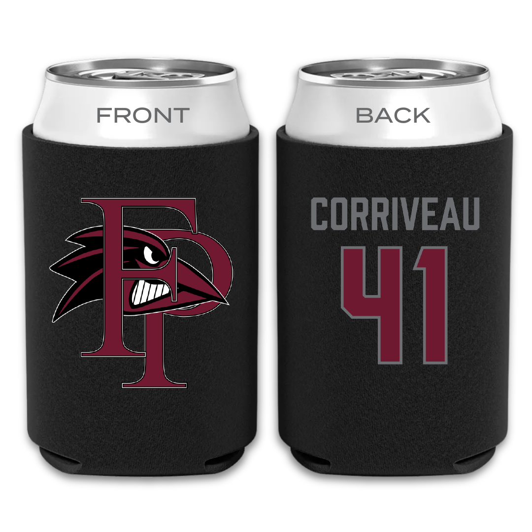 Franklin Pierce University Lacrosse (M) Black Can Cooler - #41 Judah Corriveau