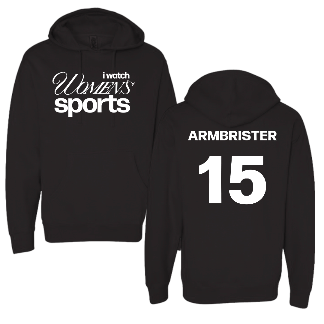 Florida Atlantic University Basketball Black WHM Hoodie - #15 Kayana Armbrister