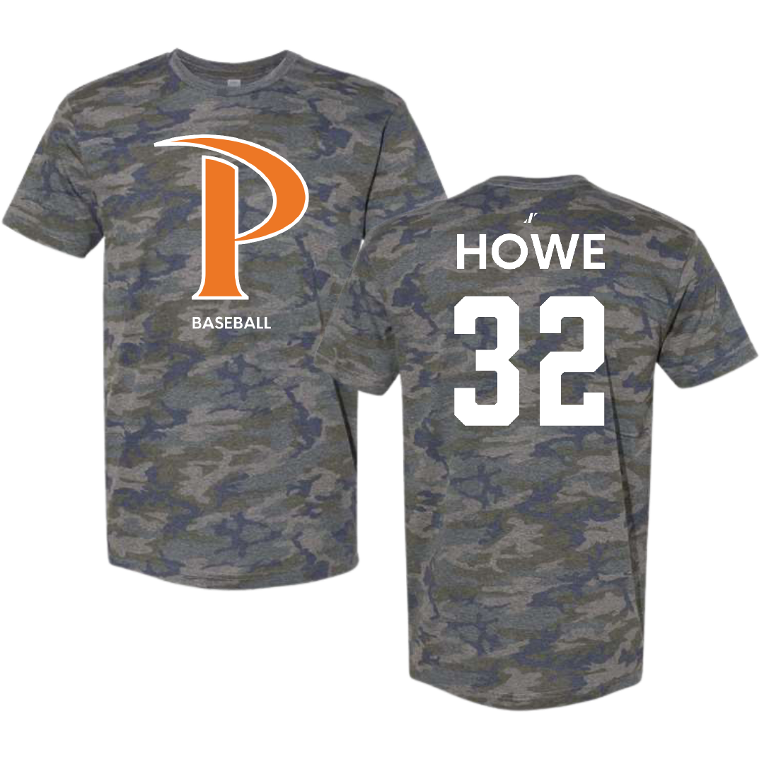 Pepperdine University Baseball Vintage Camo Tee - #32 Pierson Howe