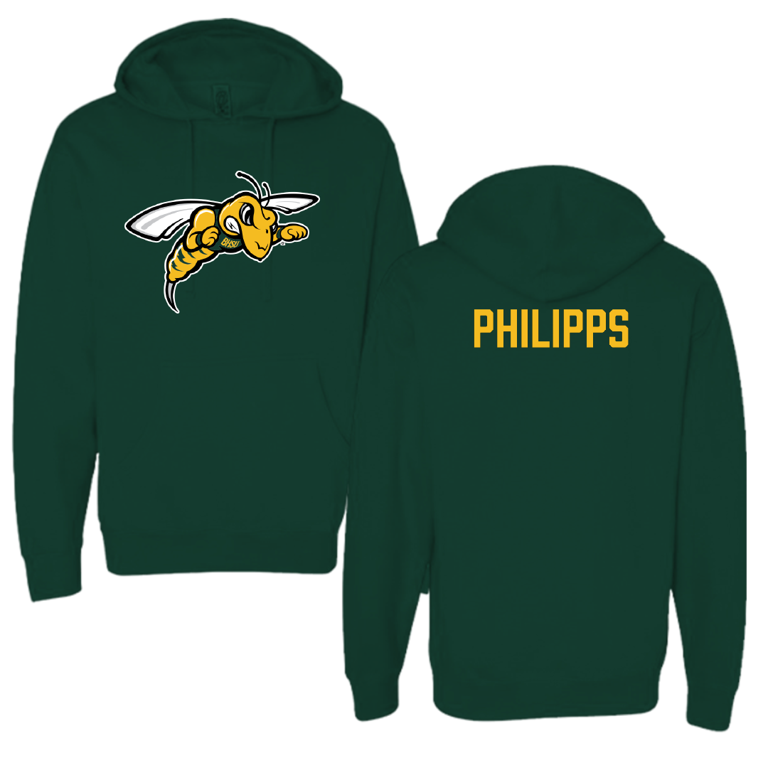 Black Hills State University Football Forest Green Hoodie - Auryn Philipps