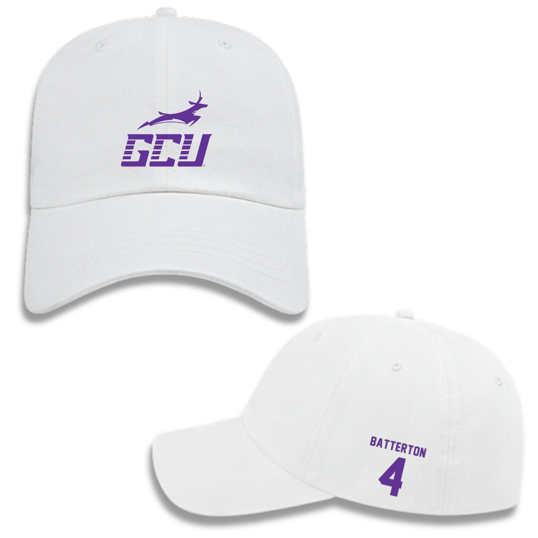 Grand Canyon University Softball White Hat - #4 Taryn Batterton