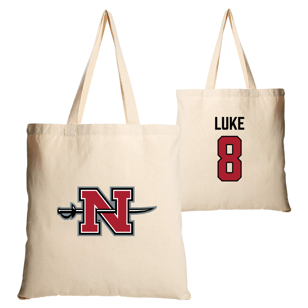 Nicholls State University Baseball Tan Canvas Tote Bag - #8 Haden Luke