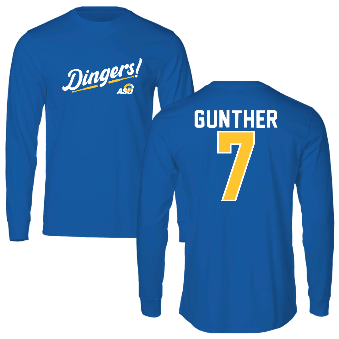 Angelo State University Softball Blue Dingers Performance Long Sleeve - #7 Averie Gunther