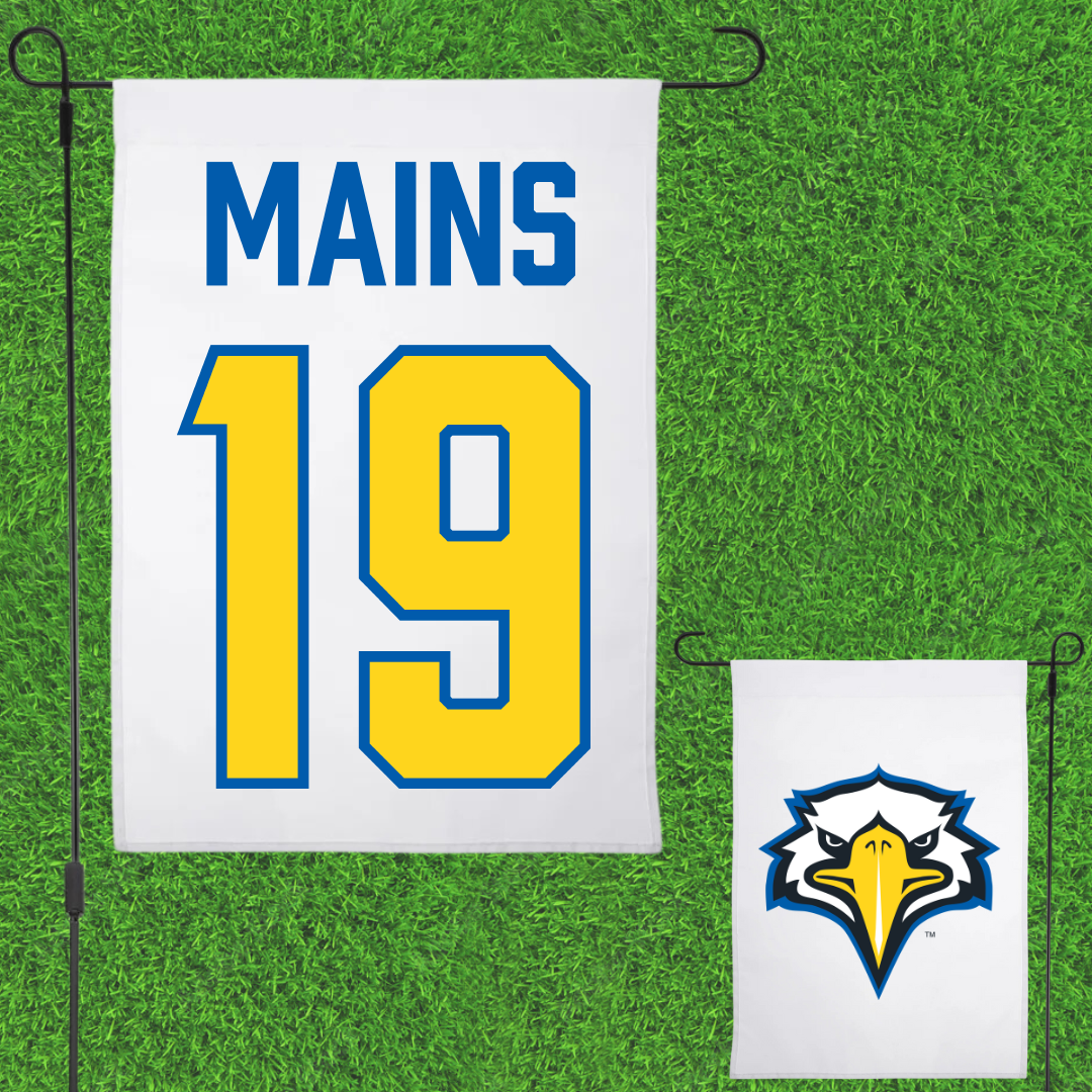 Morehead State University Baseball White Garden Flag - #19 Hayden Mains