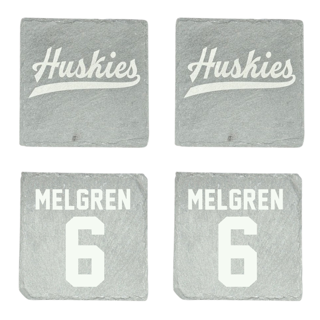 Houston Christian University Volleyball Stone Coaster (4 Pack)  - #6 Anna Melgren