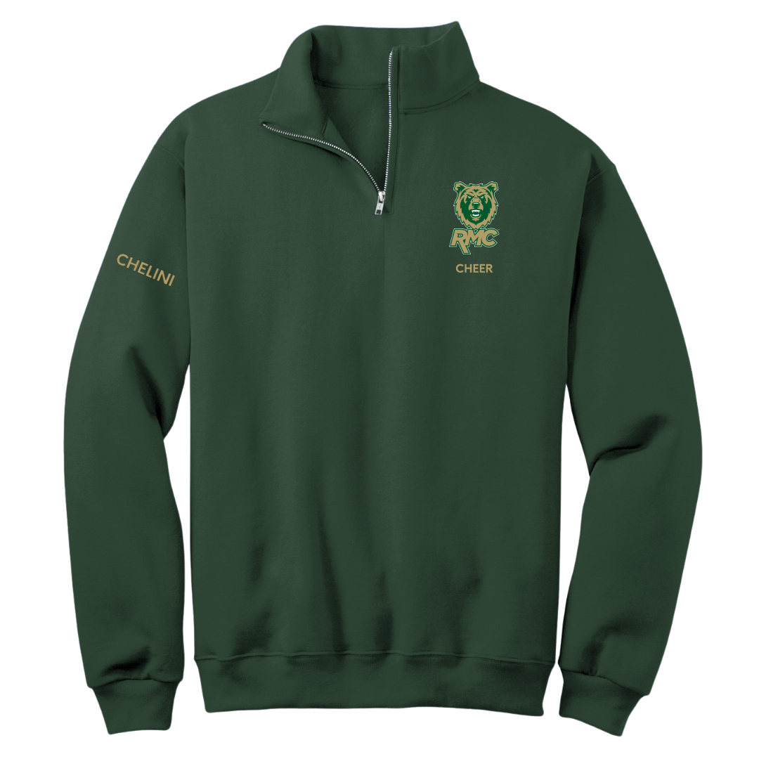 Rocky Mountain College Cheer Forest Green Quarter-Zip - Payton Chelini