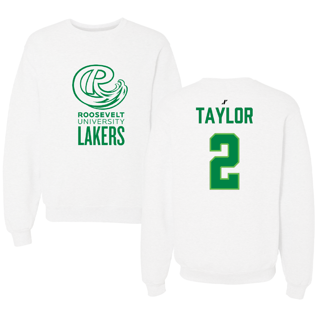 Roosevelt University Softball White Crewneck - #2 Sydni Taylor