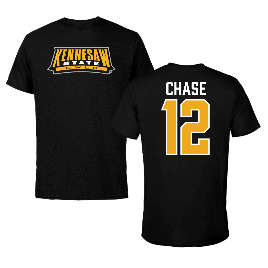 Kennesaw State University Softball Black Tee - #12 Jenna Chase