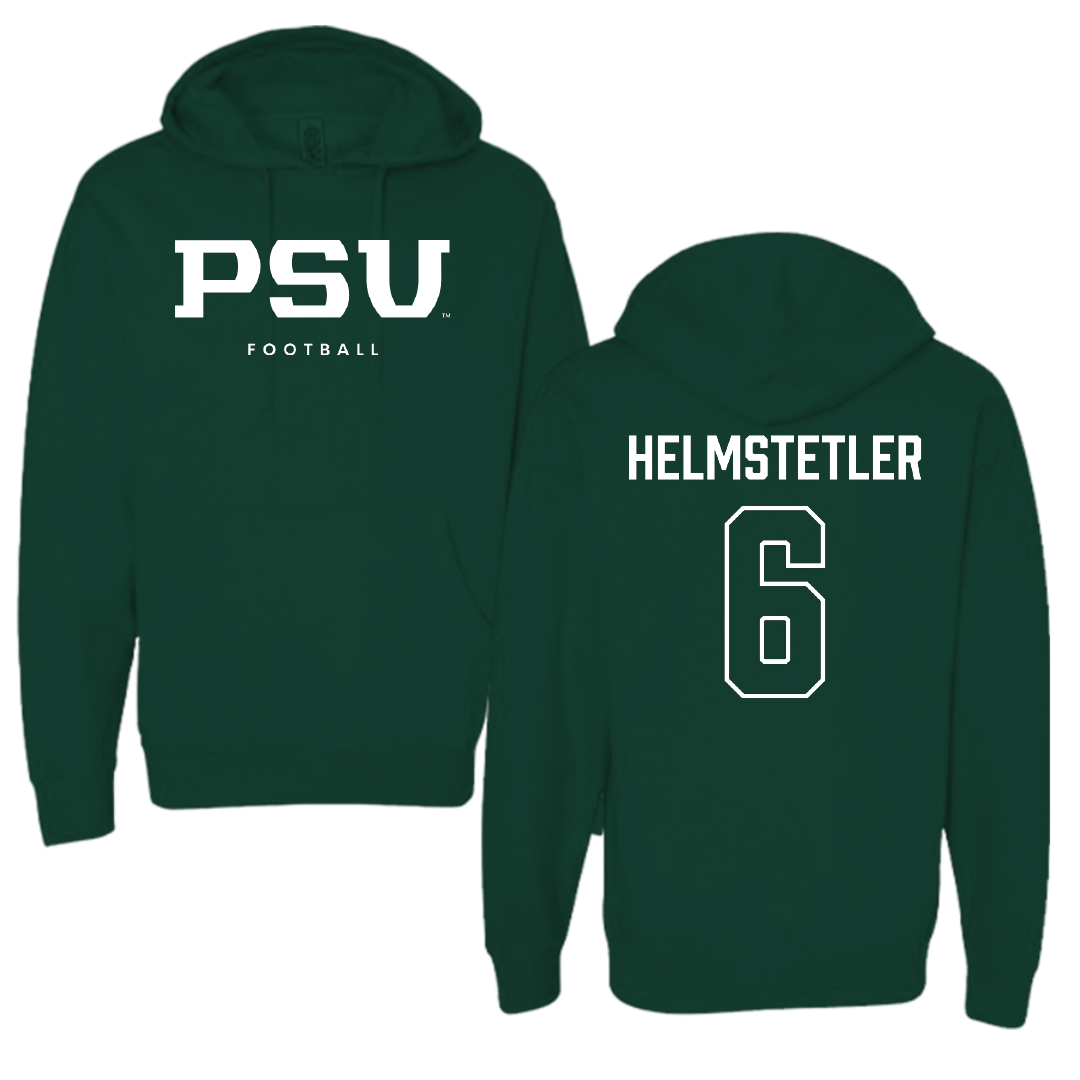 Portland State University Football Forest Green Hoodie - #6 Jaxton Helmstetler