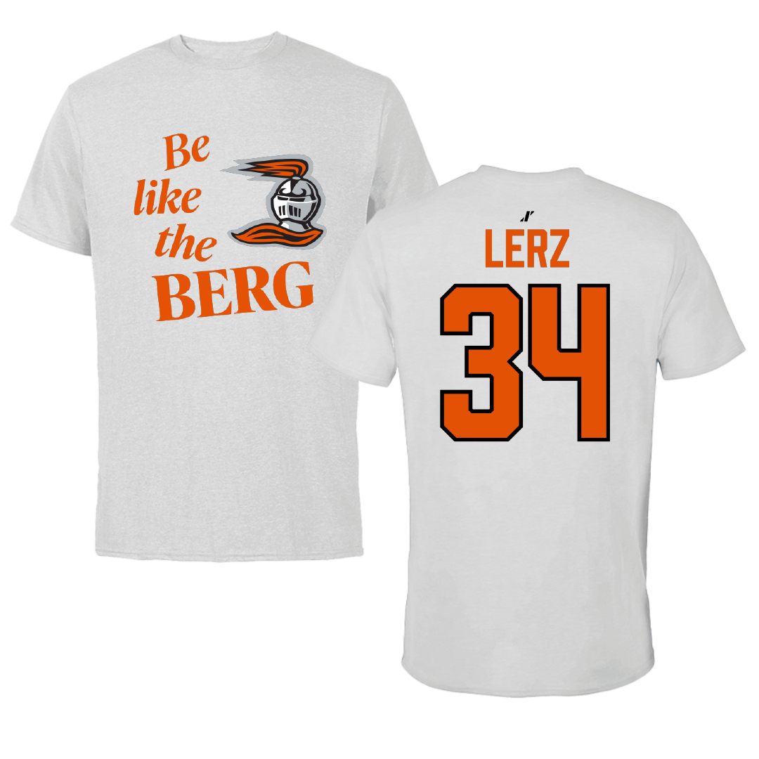 Heidelberg University Baseball Light Gray Be Like Us Tee - #34 Ashton Lerz