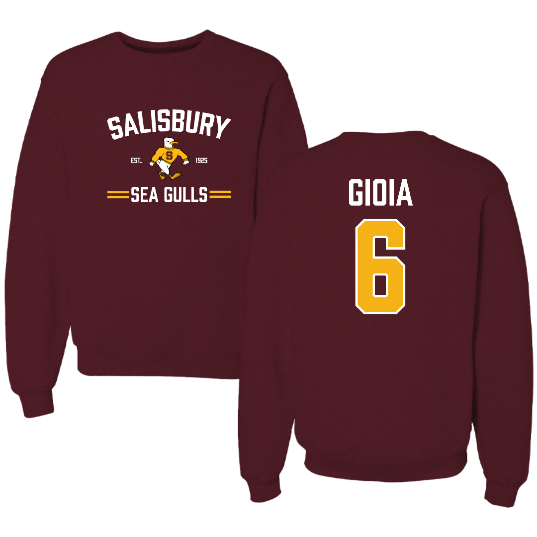 Salisbury University Football Maroon General Crewneck - #6 Andrew Gioia