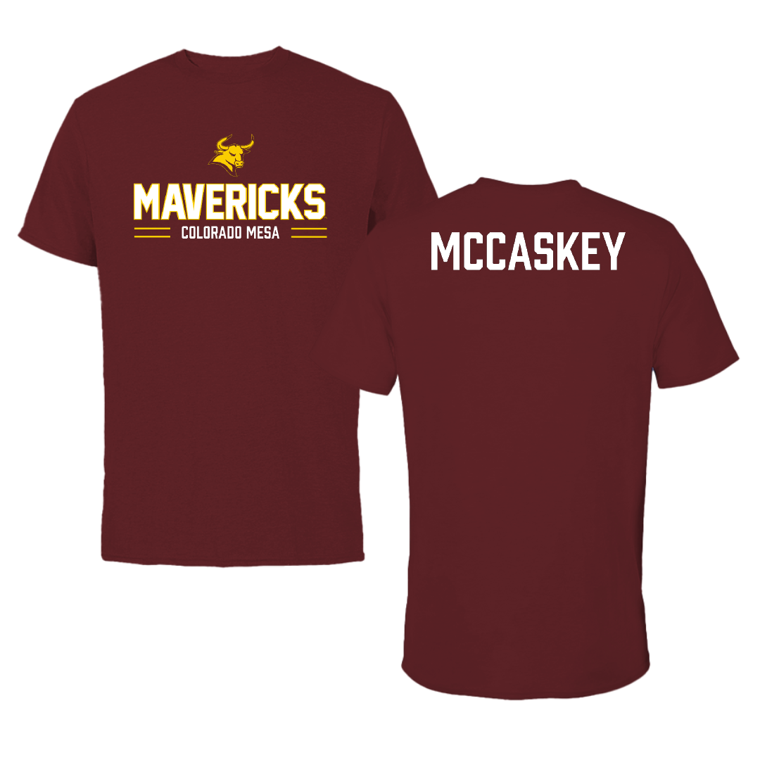 Colorado Mesa University Cheer Maroon General Performance Tee - Kaylee McCaskey