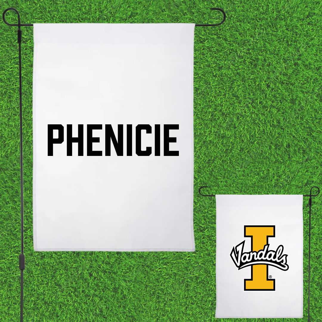 University of Idaho TF and XC White Garden Flag - Lily Phenicie