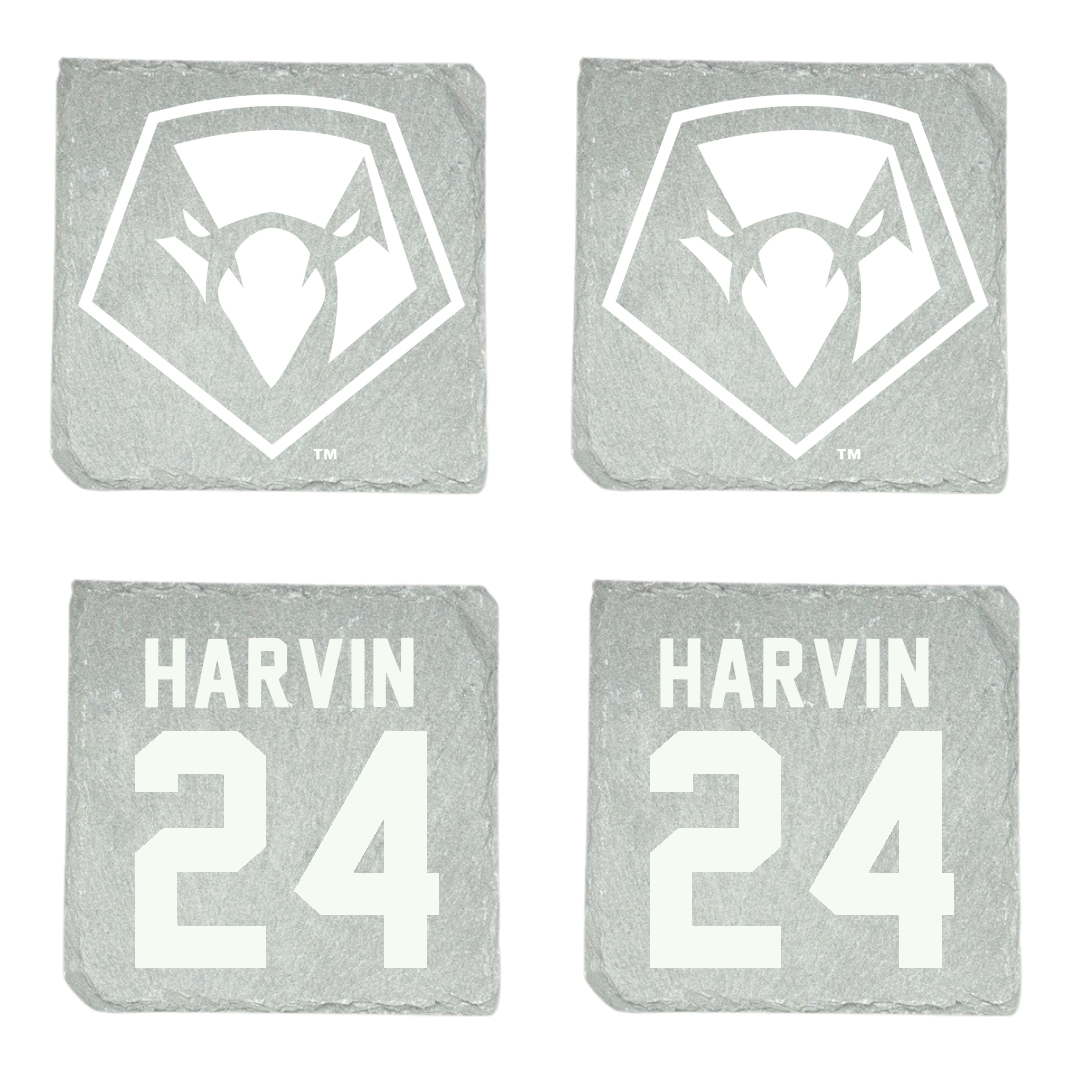 Point University Flag Football Stone Coaster (4 Pack)  - #24 Zoey Harvin