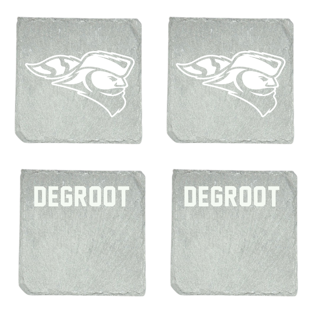 Carroll University Tennis Stone Coaster (4 Pack)  - Greyson DeGroot