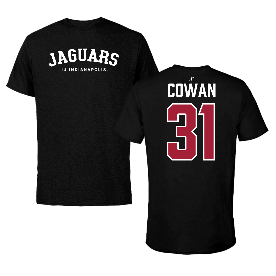 Indiana University Indianapolis Softball Black Tee - #31 Kennedy Cowan