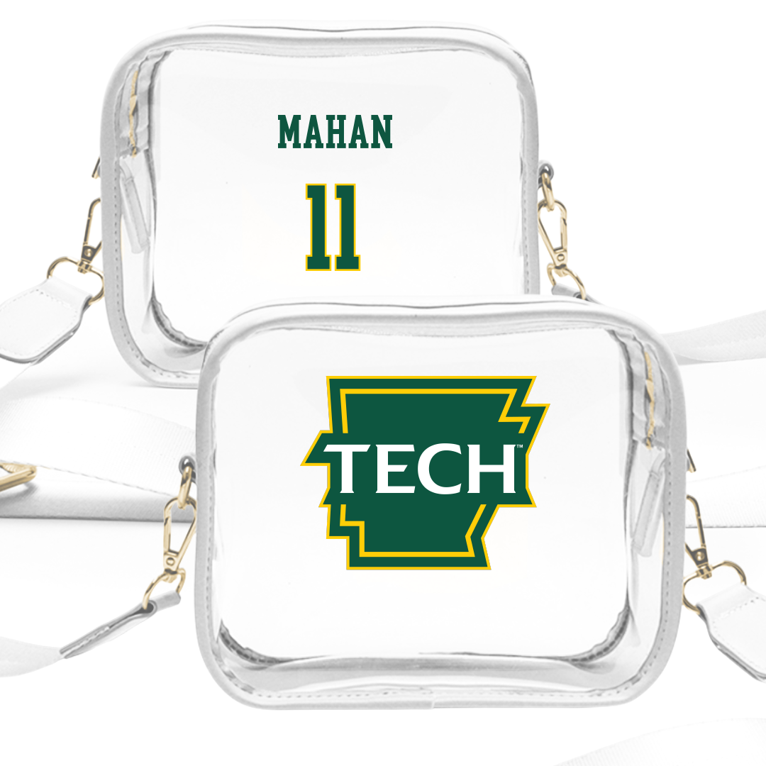 Arkansas Tech University Softball White Clear Stadium Bag - #11 Lillee Mahan