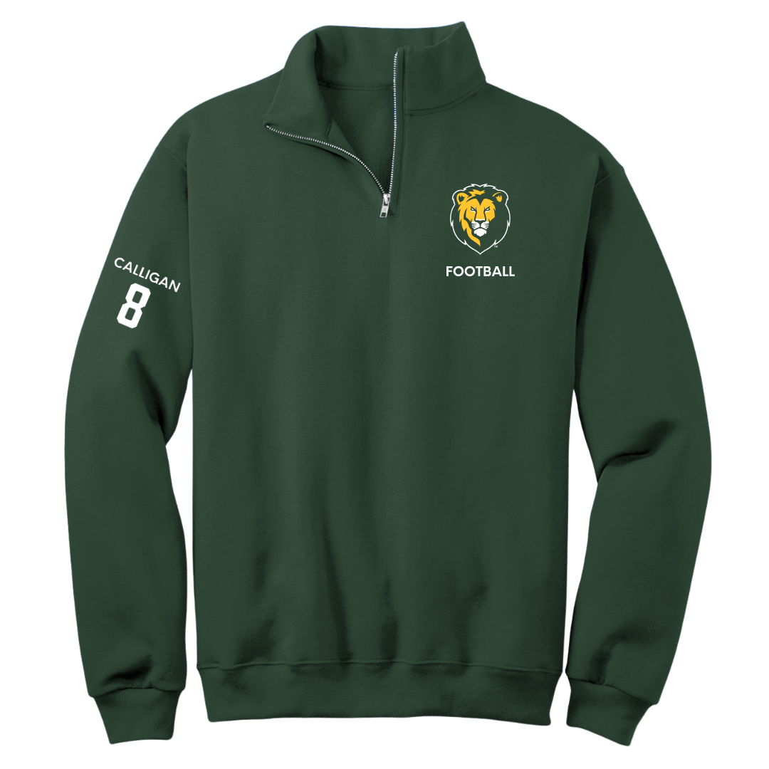 Southeastern Louisiana University Football Forest Green Quarter-Zip - #8 Keydrain Calligan