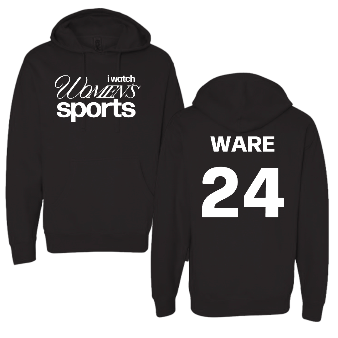 Southern Virginia University Softball Black WHM Hoodie - #24 Taelor Ware