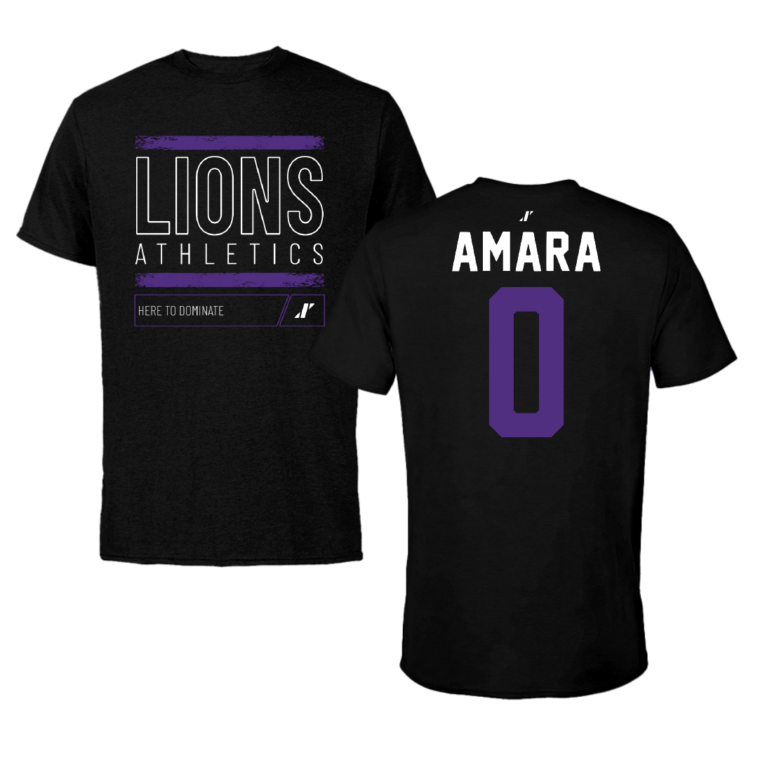 Nelson University Soccer Black Dominate Tee - #0 Anna Amara
