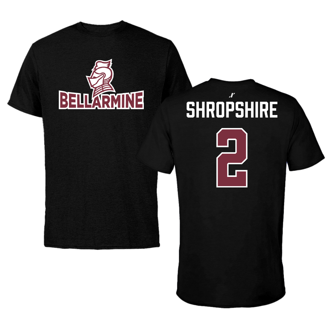 Bellarmine University Basketball Black Performance Tee - #2 Rachel Shropshire