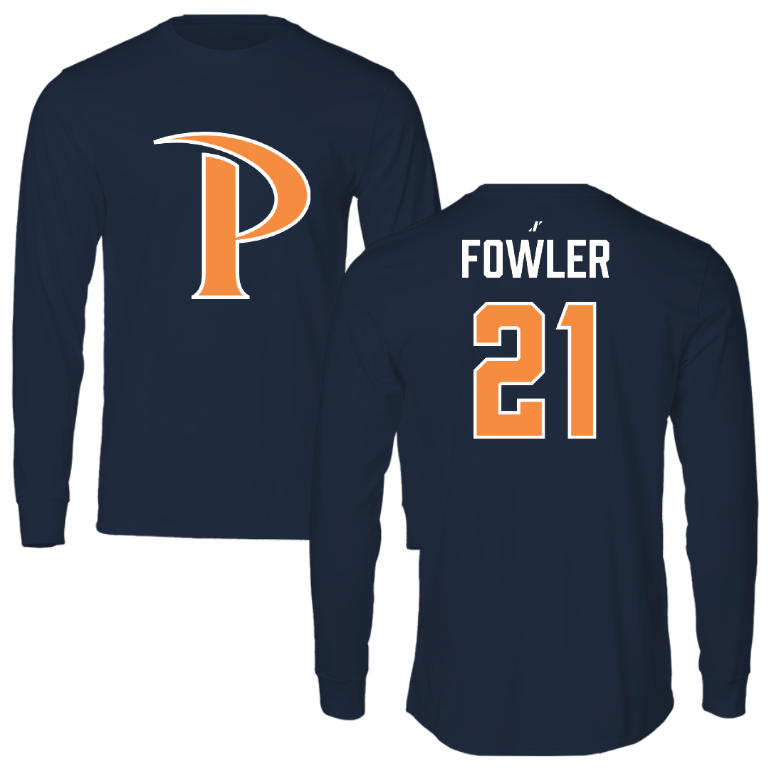 Pepperdine University Baseball Navy Performance Long Sleeve - #21 Jack Fowler